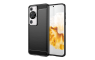 Silikonska Carbon Maskica za Huawei P60 / P60 Pro - Crna 231352
