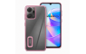 Kromirana prozirna maskica za Honor X7a - Roza 266586