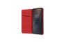 Smart Pro maskica od prirodne kože za Redmi 15C - Tamno Crvena 268090
