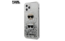 Karl Lagerfeld Glitter Karl&Choupette maskica za iPhone 12 Pro Max – Srebrna 108853