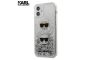 Karl Lagerfeld Glitter Karl&Choupette maskica za iPhone 12 Mini – Srebrna 108884