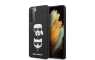 Karl Lagerfeld Hard Karl & Choupette maskica za Galaxy S21  – Crna 124761