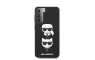 Karl Lagerfeld Hard Karl & Choupette maskica za Galaxy S21  – Crna 124762