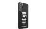 Karl Lagerfeld Hard Karl & Choupette maskica za Galaxy S21  – Crna 124763