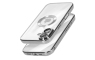 Kromirana prozirna maskica za iPhone 16 - Srebrna 246566