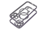 MagSafe Prozirna Silikonska maskica sa crnim rubovima za iPhone 16 Pro Max 240735