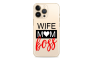 Silikonska Maskica za mobitel - "Wife, mom, boss" - OM27 245579