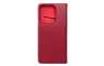 Smart Pro maskica od prirodne kože za Redmi 15C - Tamno Crvena 268441
