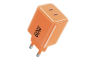 Forcell zidni punjač GaN 2x Type-C + Type-C kabel - 60W - Narančasti 269807