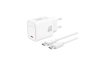 XO zidni punjač PD 30W Type-C + Type-C kabel – Bijeli 272334