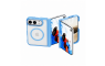 MagSafe prozirna tvrda maskica s postoljem za iPhone Duo – Plava 272671