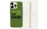 Silikonska maskica za mobitel - "Work Smart, Play Hard" - Q-06 239552