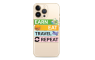 Silikonska maskica za mobitel - "Earn, Eat, Travel, Repeat" - Q-38 239450