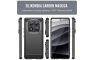 Silikonska Carbon Maskica za Redmi Note 14 Pro (5G) / Poco X7 / Redmi Note 14 Pro Plus - Crna 249897