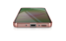 MagSafe Prozirna Silikonska maskica sa rose gold rubovima za Samsung Galaxy S25 FE 265636