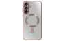 MagSafe Prozirna Silikonska maskica sa rose gold rubovima za Samsung Galaxy S26 265577