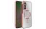 MagSafe Prozirna Silikonska maskica sa rose gold rubovima za Samsung Galaxy S26 265575