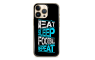 Silikonska Maskica za mobitel - "Eat, sleep, football, repeat" - SP39 246004