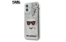 Karl Lagerfeld Glitter Choupette maskica za iPhone 12 Mini – Srebrna 108886