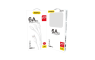 3u1 data kabel - USB na Type-C + microUSB + Lightning 1.2m 6A- bijeli 241686