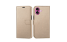 Preklopna maskica za iPhone 16 Plus - Zlatna 239759