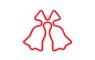 Neon LED CHRISTMAS BELLS red FLNE17 Forever Light 255362