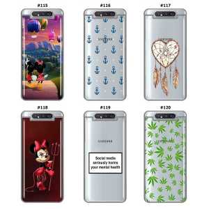Silikonska Maskica za Galaxy A80 - Šareni motivi