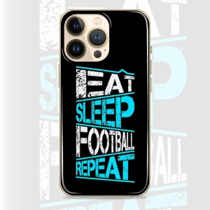 Silikonska Maskica - "Eat, sleep, football, repeat" - SP39