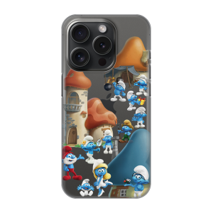 Silikonska Maskica za iPhone 16 Pro Max - Smurfs