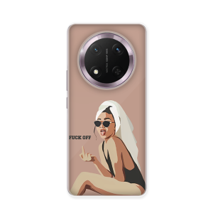 Silikonska Maskica za Honor Magic 7 Lite - F*** off