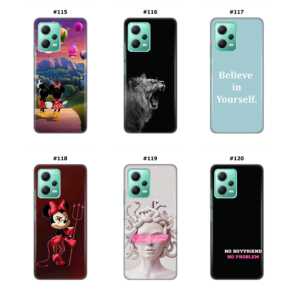 Silikonska Maskica za Xiaomi Redmi Note 12 (5G)  - Šareni motivi