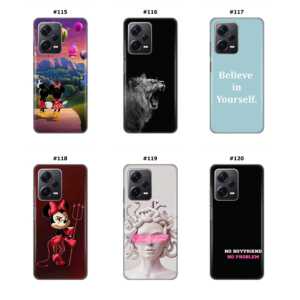 Silikonska Maskica za Xiaomi Redmi Note 12 Pro Plus  - Šareni motivi