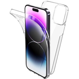 3D Obostrana Prozirna Maskica za iPhone 14 Pro