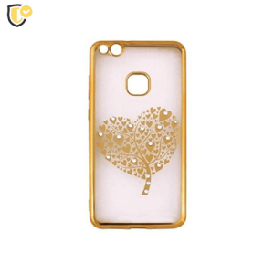 Beeyo Hearts Tree Silikonska maskica za Mate 10 Lite - Gold