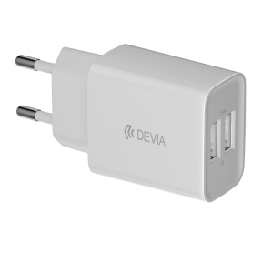 Devia Zidni punjač - 2x USB A - 2,4A