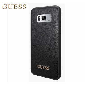 Kožna GUESS maskica za Galaxy S10e – Crna