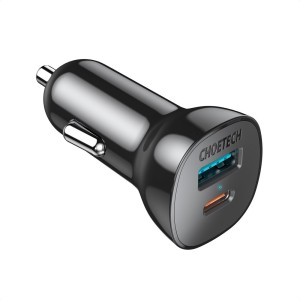 Choetech autopunjač s USB i Type-C ulazom - 3A, 36W