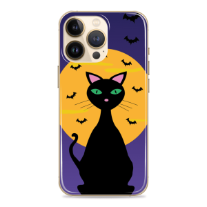 Silikonska maskica za mobitel - Hallowen Cat - Halloween-54