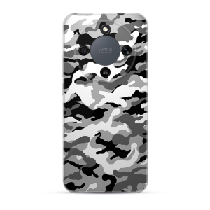 Silikonska Maskica za Honor Magic 8 Lite / X9d - Camouflage - siva
