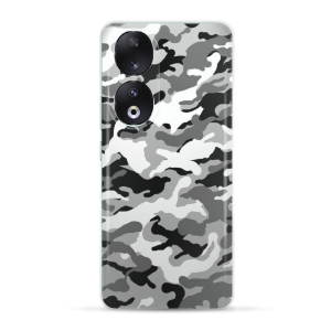 Silikonska Maskica za Honor 90 - Camouflage - siva