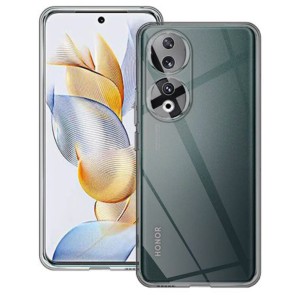 Poluprozirna silikonska maskica za Honor 90 - Crna