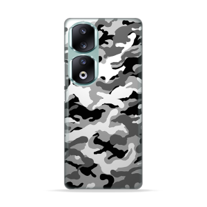 Silikonska Maskica za Honor 90 Pro - Camouflage - siva