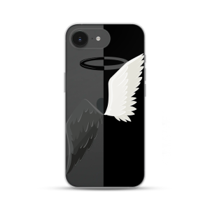 Silikonska Maskica za iPhone 16e - Black & White