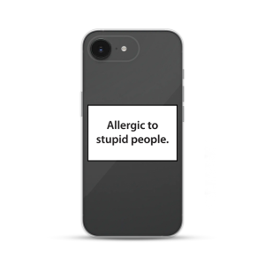 Silikonska Maskica za iPhone 16e - Allergic to Stupid People