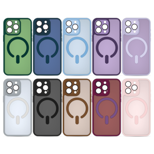 MagSafe poluprozirna maskica s obojenim rubovima za iPhone 15 Pro - Više boja