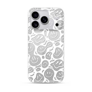 Silikonska Maskica za iPhone 17 Pro Max - White Smiley