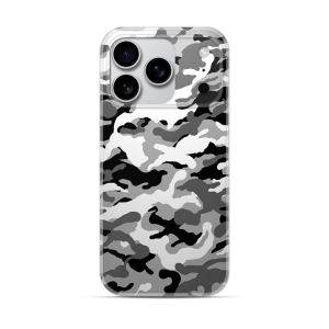 Silikonska Maskica za iPhone 17 Pro - Camouflage - siva