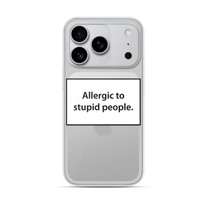 Silikonska Maskica za iPhone 17 Pro Max - Allergic to Stupid People