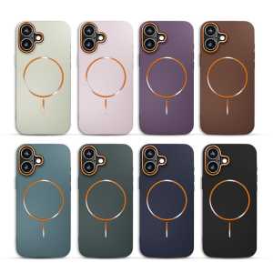 MagSafe Silikonska Maskica od umjetne kože za iPhone 16 u više boja