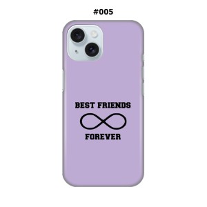Maskica za iPhone 15 - BFF Forever - Ljubičasta